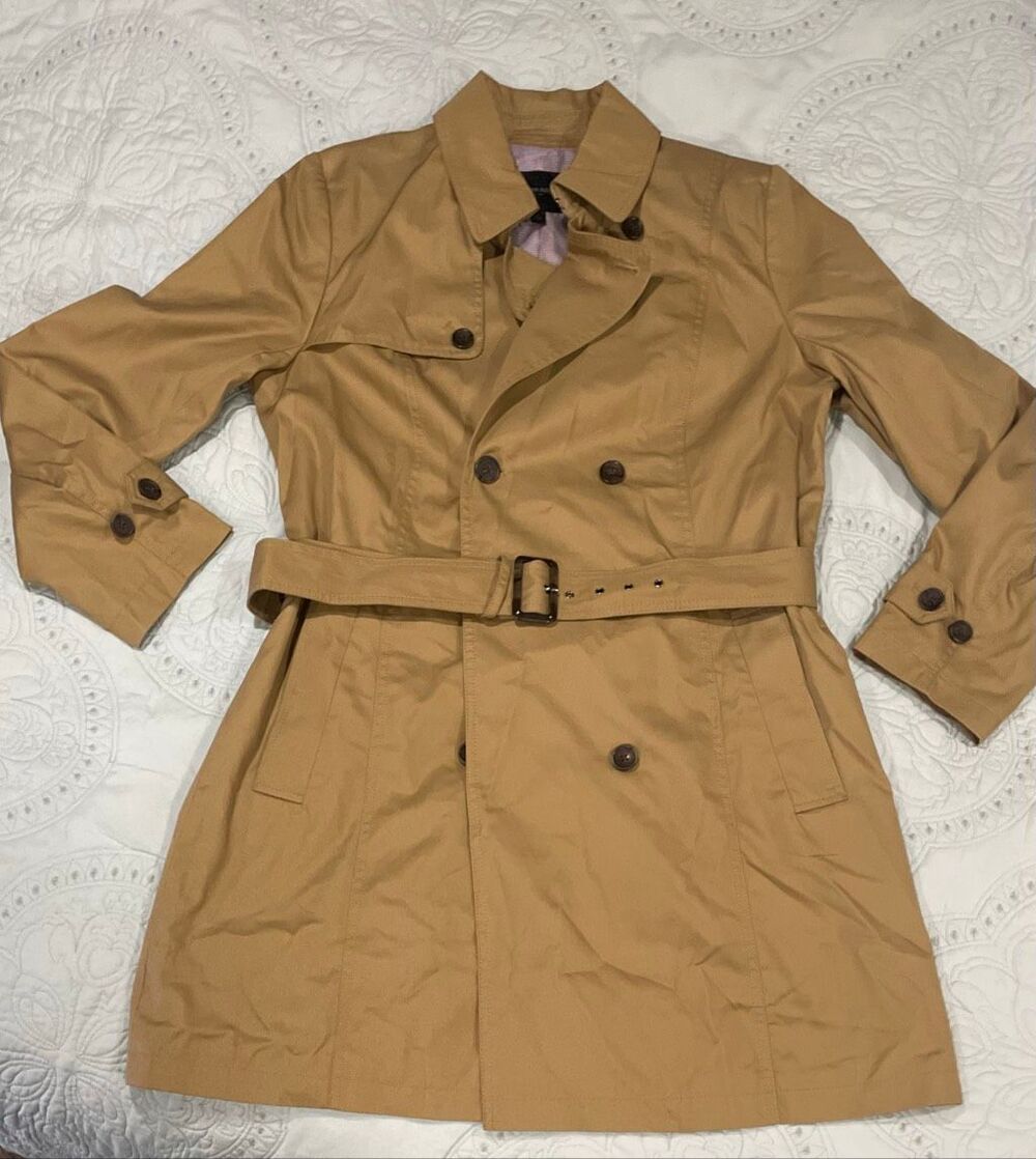 Banana Republic Tan Trench Coat Women’s Large Belt